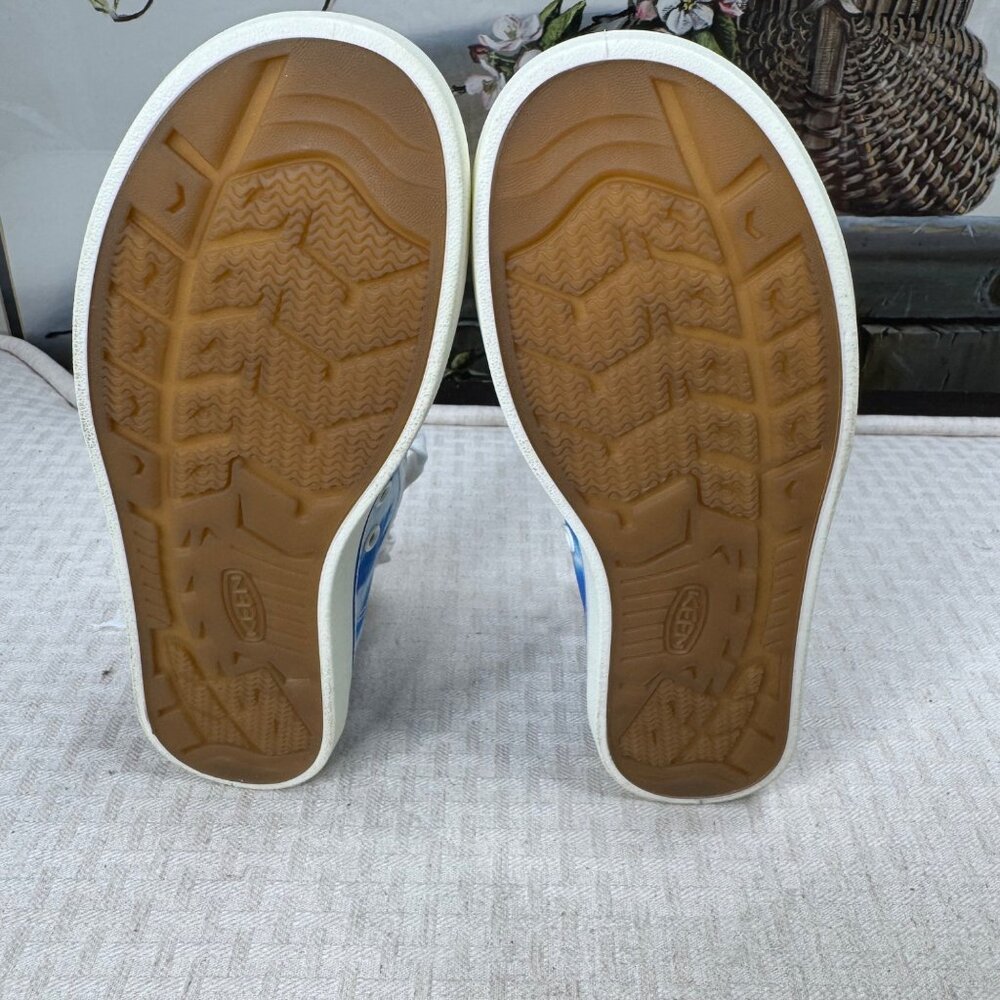 KEEN  Womens Size 8.5 Blue & White Elsa Lite Tie-Dye Canvas Tennis Sneakers - Picture 6 of 7